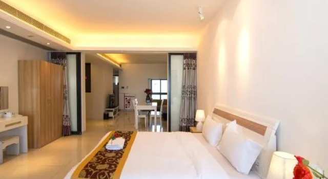 Семейный люкс с 3 комнатами с видом на море Q+ · Beihai Beibu Bay No.1 Yijia Online Serviced Apartment