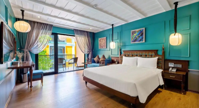 Трёхместный номер Deluxe с балконом Son Hoi An Boutique Hotel & Spa