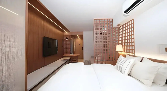 Leblon | Loft 5 min da Praia, com varanda vista Cristo - por Casapē Rio, Забронировать Отель Отели Рио-де-Жанейро с парковкой, рядом с Папский католический университет Рио-де-Жанейро, Парковка
