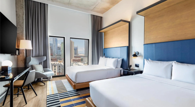 Четырёхместный номер Standard Canopy By Hilton Nashville Downtown The Gulch