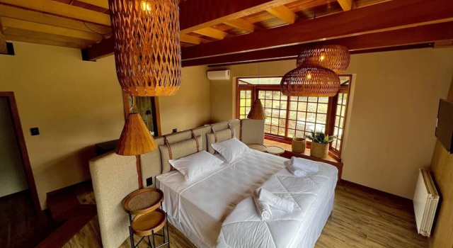 Люкс Deluxe c 1 комнатой с видом на сад WoodStone Hotel Fazenda