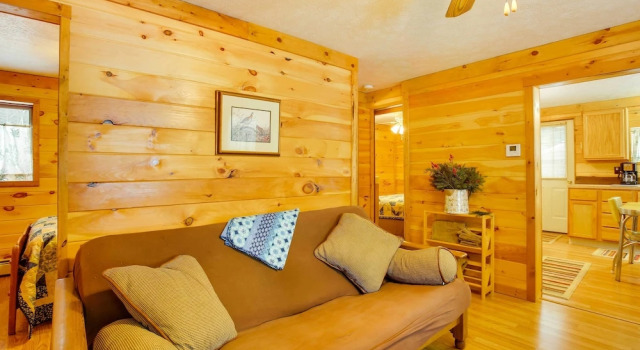 Коттедж Cozy Interlochen Cabin w/ Dock: 1 Mi to Green Lake