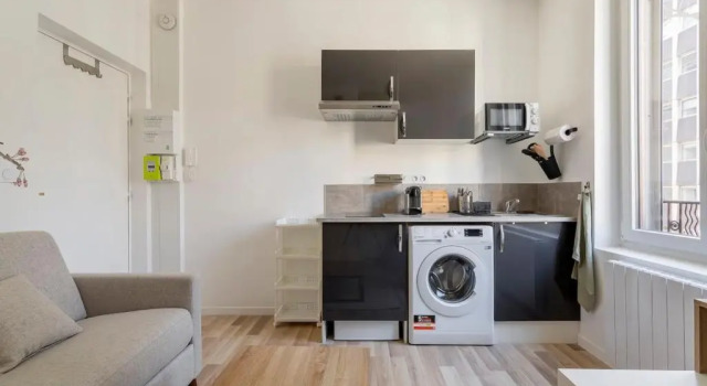 Studio Equipé Boulevard Stalingrad -2 personnes, Забронировать Отель 06. Парк-де-ла-Тет Лион, рядом с Массена