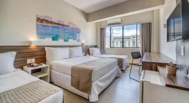 Семейный номер Standard с видом на город Tambaqui Praia Hotel