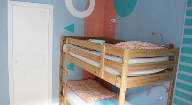 Кровать в общем номере Bamboo Eco Hostel