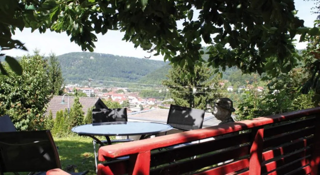 Panoramablick vom Obergeschoß, Reserva ahora Hotel Hoteles en Baden-Wurtemberg con aparcamiento, Aparcamiento