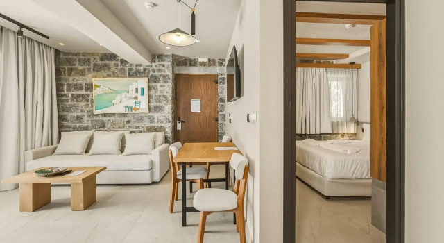 Люкс с 2 комнатами с видом на море Volta Seaside Boutique Hotel