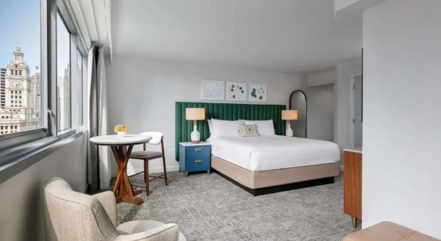 Двухместный номер Deluxe с видом на город The Royal Sonesta Chicago Downtown