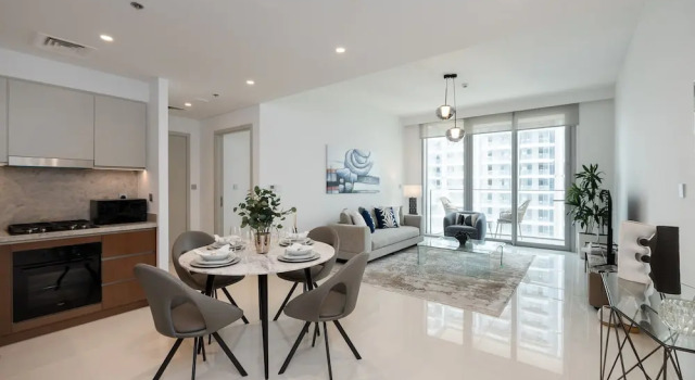 Contemporary 1BR w Dubai Marina Glimpse, Забронировать Апартаменты/квартира Апартаменты Эмирата Дубая, рядом с Международный яхт-клуб Дубая, Апартаменты/квартира