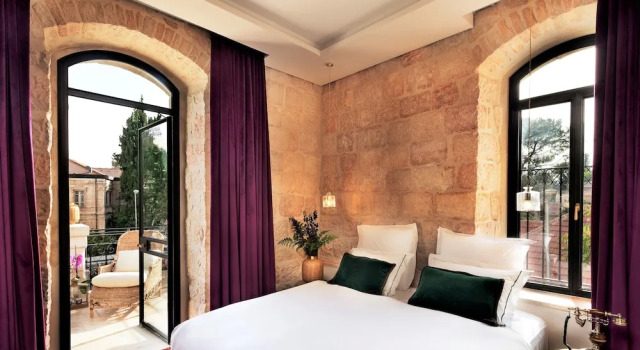 Deluxe phòng có ban công và có view vườn Villa Brown Jerusalem