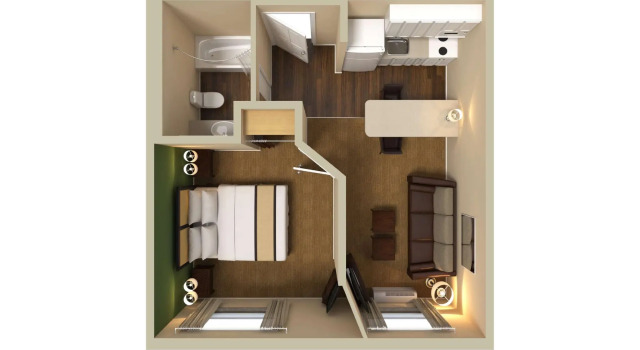 Двухместный люкс Studio 6 Corporate Extended Stay Philadelphia Malvern Swedesford Rd PA