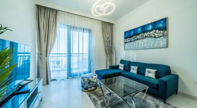 1BR Apartment in CREEKSIDE 18; Dubai Creek Harbour, Забронировать Апартаменты/квартира Отели Дубая с бассейном, Бассейн