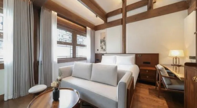 Двухместный люкс с 2 комнатами Jingshan Garden Courtyard Hotel Beijing Forbidden City Newly renovated Tianmen Wangfujing Gardenhutong BejjingCourtyard