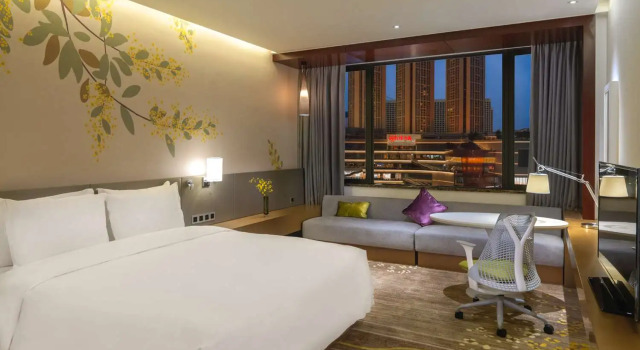 Номер Standard с красивым видом из окна Hilton Garden Inn Foshan