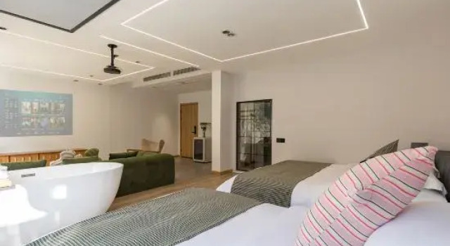 Двухместный люкс Anji · Xiame COFFEE Stream Tracing Private Hot Spring Homestay (Zhebei Grand Canyon)