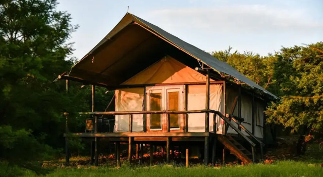 Тент c 1 комнатой с видом на сад The Springbok Lodge