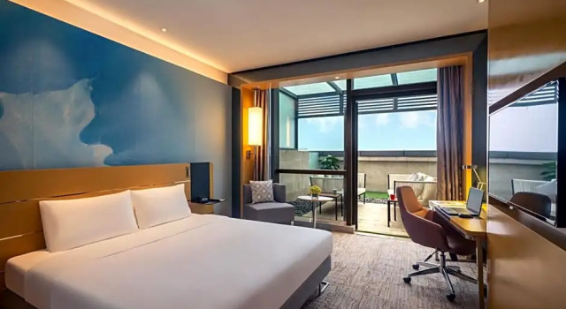 Двухместный номер Deluxe с видом на сад Novotel Haikou Xinbudao