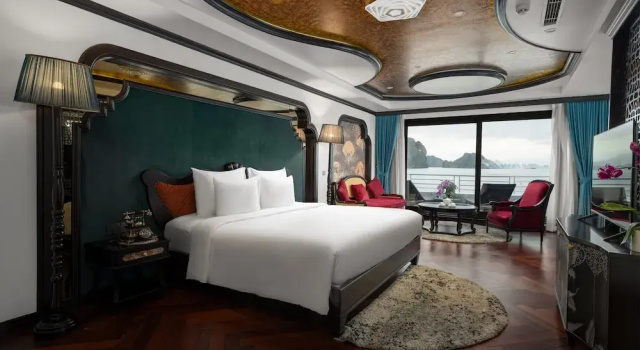 Двухместный люкс Grand с видом на море Catherine Cruises Ha Long Bay
