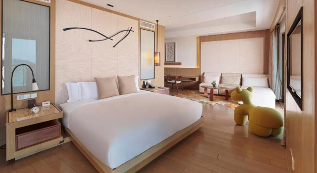 Семейный номер Standard с видом на океан Crowne Plaza Ningbo Xiangshan Sea View by IHG