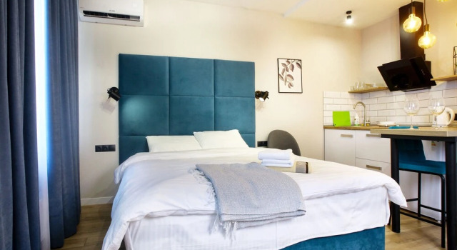 Allurapart Inn MVZ, Левобережная МВЦ, Buchen Sie Hotel Dniprovskyj Kiew