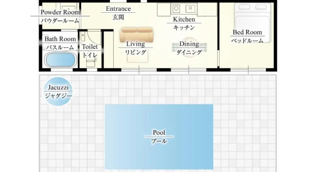 Коттедж c 1 комнатой Crystal Villa Imgya