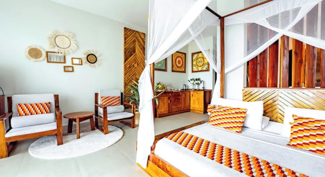 Люкс Deluxe с балконом и с видом на сад Zanzibella Hotel & SPA