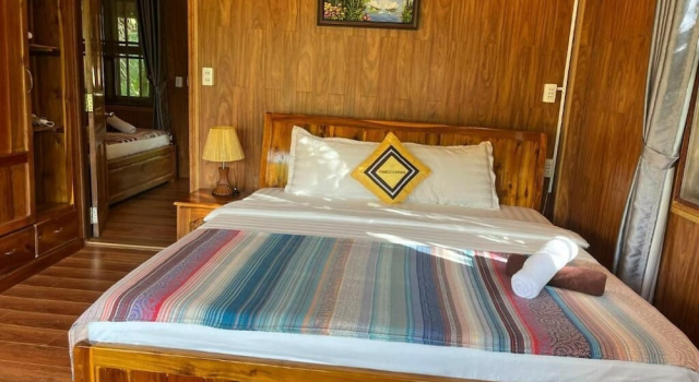 Четырёхместный номер Standard с балконом и с видом на сад Phu Quoc Pomelo Garden