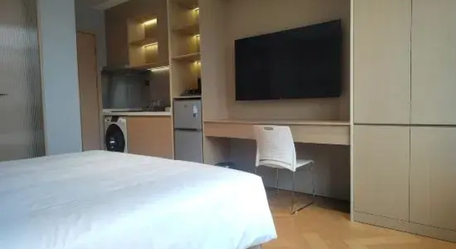 Кровать в общем номере Sanhaoyun Apartment Hotel (Songyuanxia Subway Station Branch)