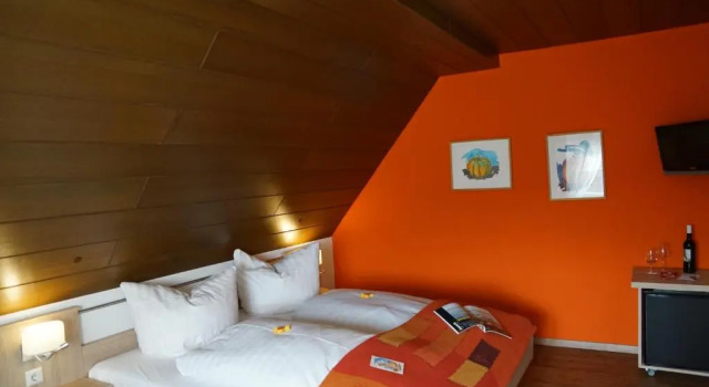 Двухместный номер Standard Gasthof zum Adler - Wahlwies-3 km z Bodensee Hotel geöffnet - Rest-Mo-Di-geschl