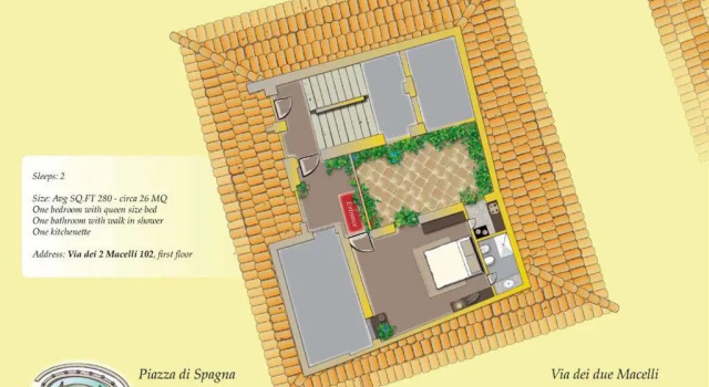 Студия The Inn Apartments Spagna by The Goodnight Company