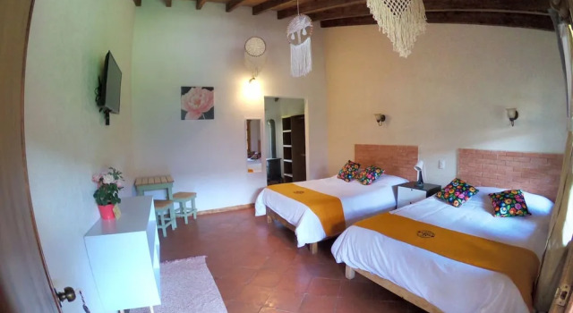 Четырёхместный номер Premium с видом на сад Hotel La Casona Real