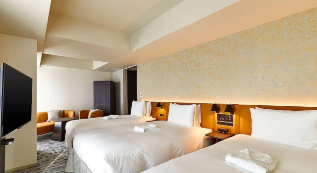 Трёхместный номер Deluxe The Gate Hotel Ryogoku by Hulic