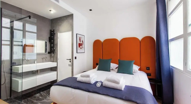 Intimate Apartment- 2br/6p - Porte Saint-denis, Забронировать Апартаменты/квартира Париж Иль-де-Франс, рядом с Гран Бульвар