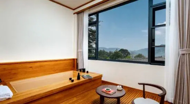 Люкс Mountain Breeze as the Vein. Forest Private Hot Spring Outdoor Themed Homestay