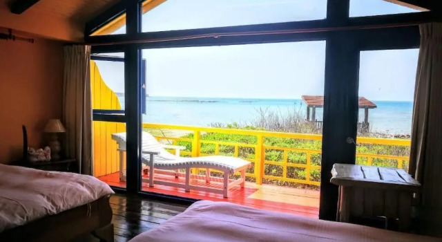 Chalet mit Balkon und mit Meerblick 23.5 Blue B & B