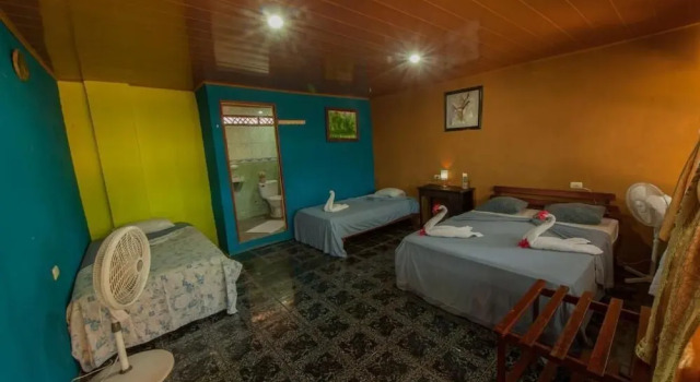 Четырёхместный номер Superior с балконом Hotel El Icaco Tortuguero