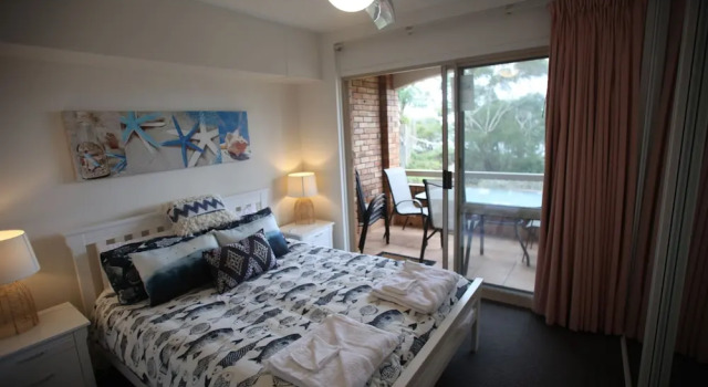 Семейные апартаменты с 2 комнатами с балконом Beachfront Shoal Bay