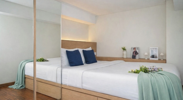 Homey Studio Loft Apartment At Apple 1 Condovilla, Book Apartment Jakarta Jakarta Province