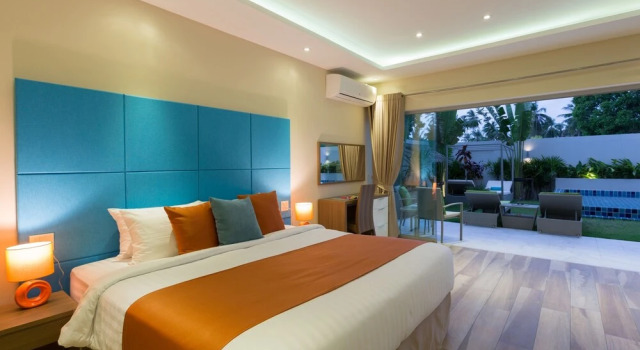 Вилла Deluxe с 4 комнатами с красивым видом из окна Beachside villa Mojito