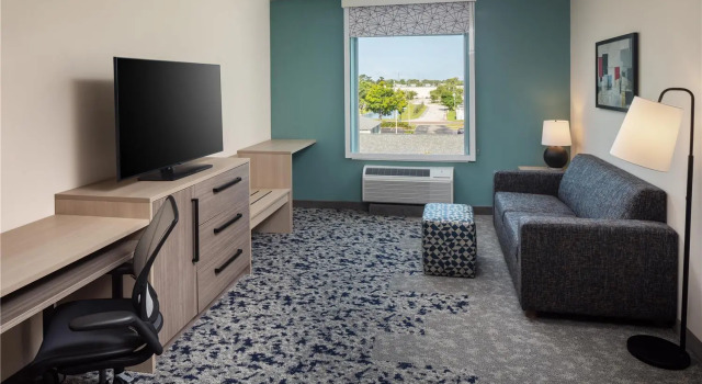 Двухместный люкс c 1 комнатой Home2 Suites By Hilton Clearwater St. Petersburg Ulmerton Rd