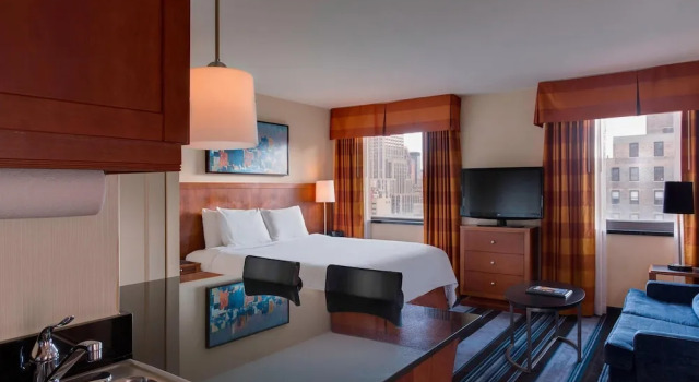 Двухместная Studio Suite с видом на город Residence Inn by Marriott New York Manhattan/Times Square