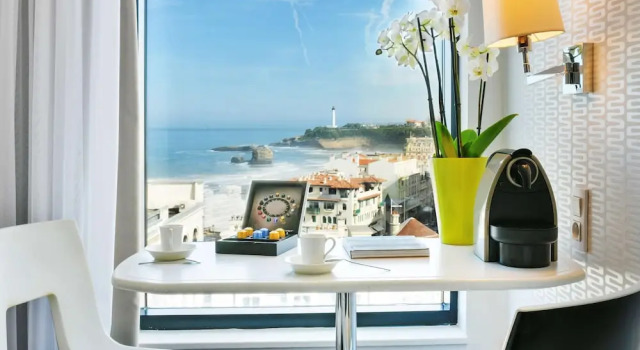Двухместный номер Privilege с видом на море Mercure Président Biarritz Plage