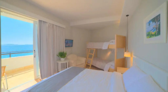 Family room with partial sea view Elea Beach Hotel