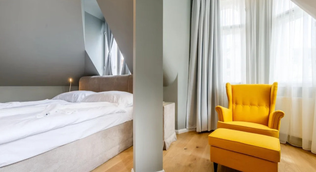 Апартаменты Premium c 1 комнатой с видом на реку Apartments Bohemia Rhapsody