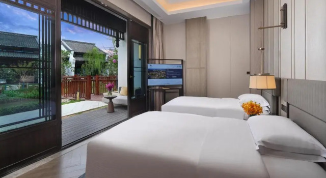 Двухместная вилла c 1 комнатой с видом на сад Doubletree By Hilton Yancheng Dayangwan