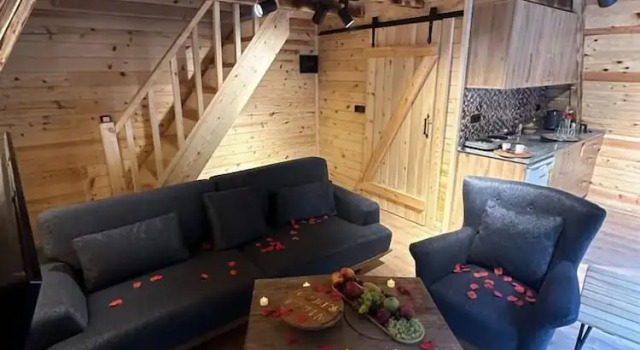 Бунгало Deluxe c 1 комнатой с видом на реку Villa Rihtim Bungalov