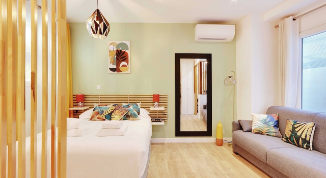 Апартаменты Charming Apartment With AC -1br-3p- Sentier