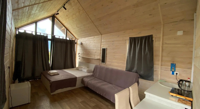 Eko otel Zolotye peski, Buchen Sie Ferienhaus Villen in Republik Tuwa, Villa
