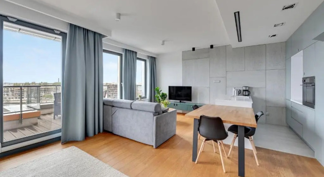 Апартаменты с балконом Blue Mandarin Riverside