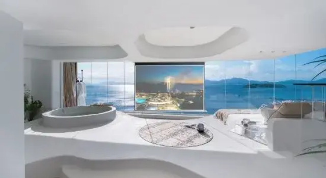 Люкс с 2 комнатами с видом на море Island Skylight Resort